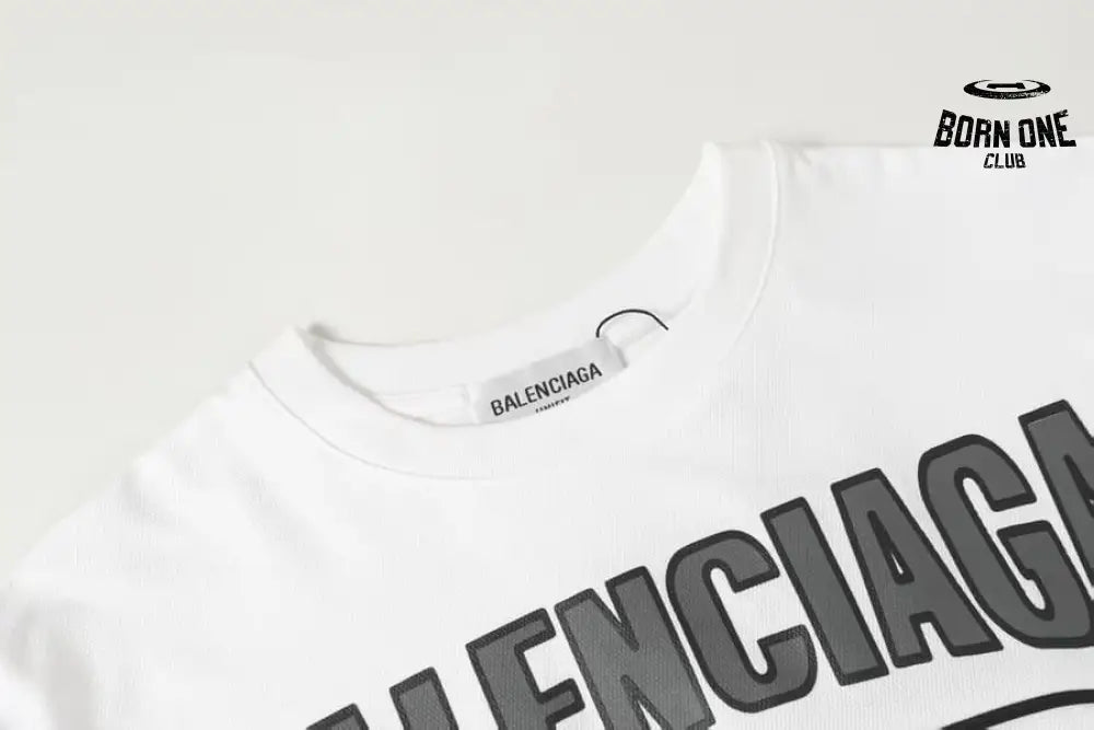 Camisa Balenciaga 1917 Logo "9" Branca