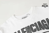 Camisa Balenciaga 1917 Logo "9" Branca