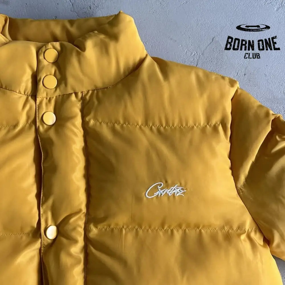 Jaqueta Corteiz Bolo Puffer Yellow