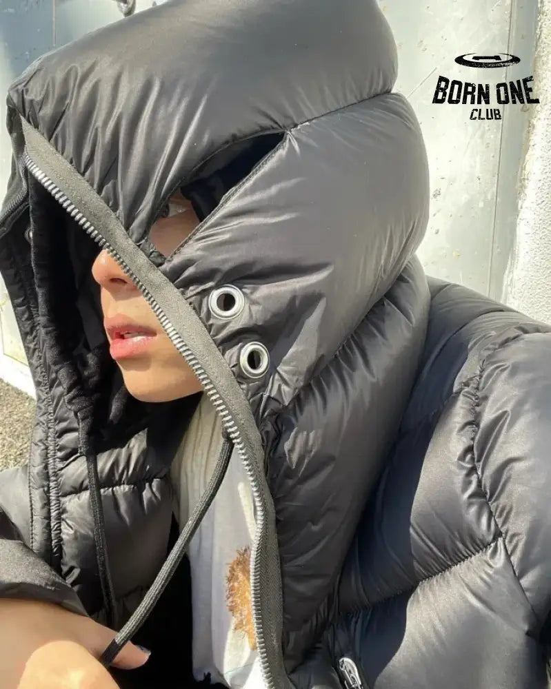 Rick Owens Shark Head Zipper Down Jaqueta 28594043