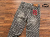 Calça Louis Vuitton Distressed Baggy Monogram Jeans