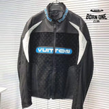 Jaqueta Couro Louis Vuitton Leather Mix Biker