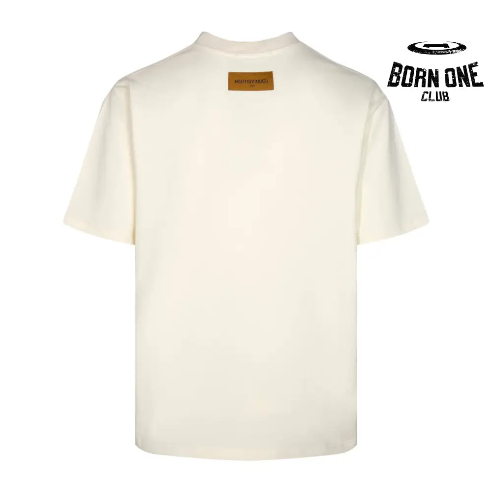 Camiseta Louis Vuitton Cream LV Lovers