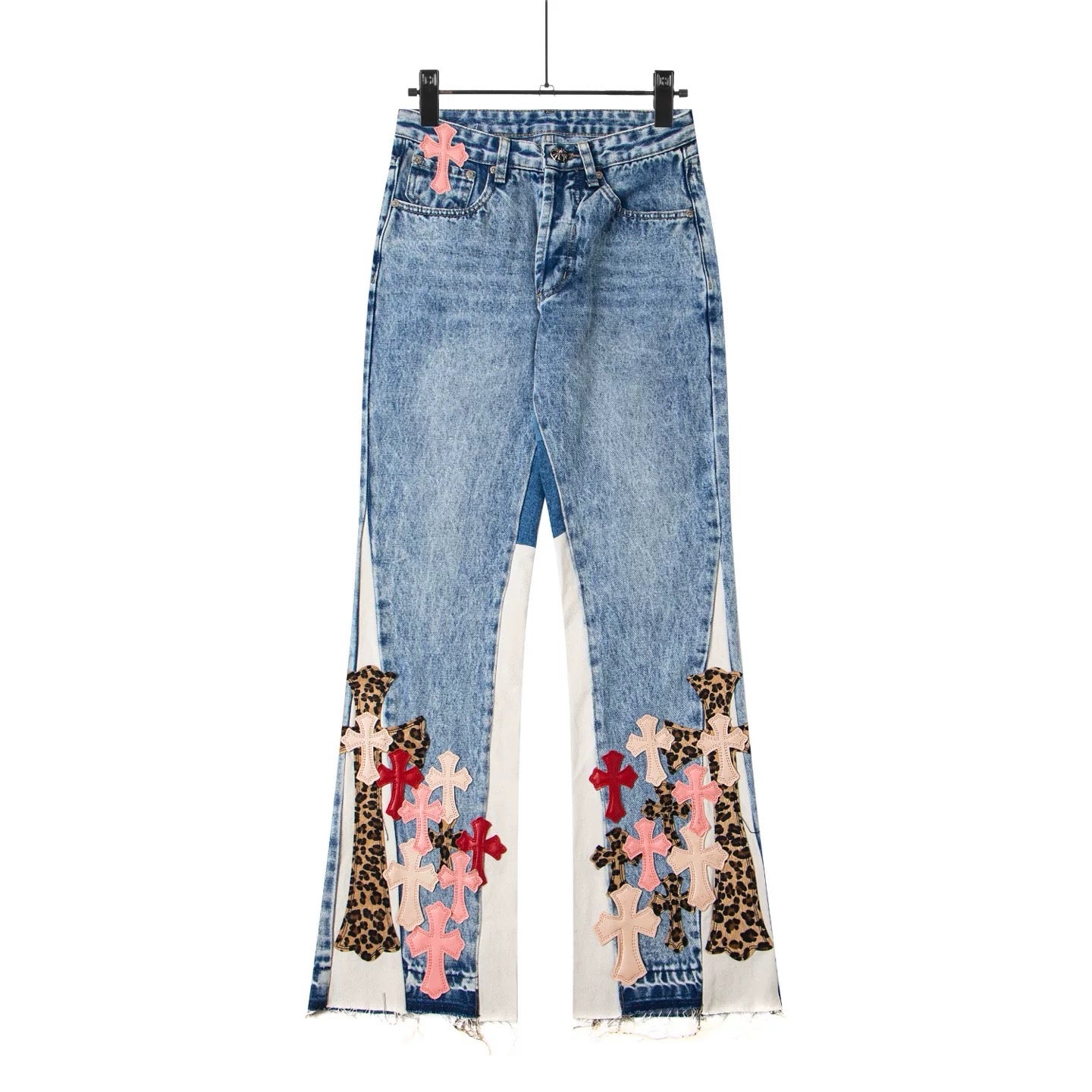Calça Jeans Flare Chrome Hearts
