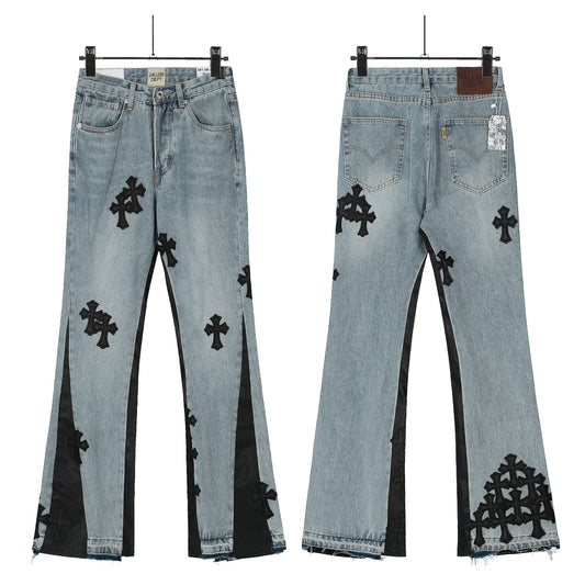 Calça Jeans Flare Chrome Hearts