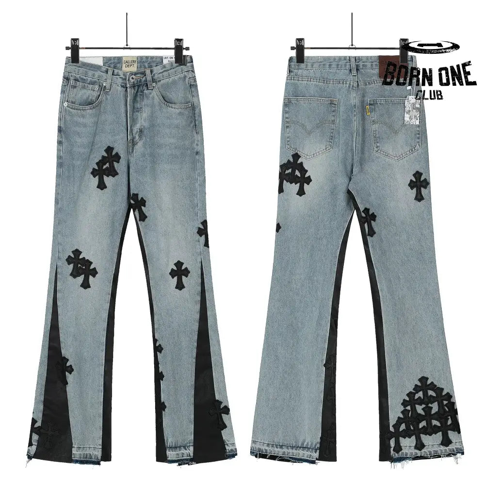 Calça Jeans Flare Chrome Hearts
