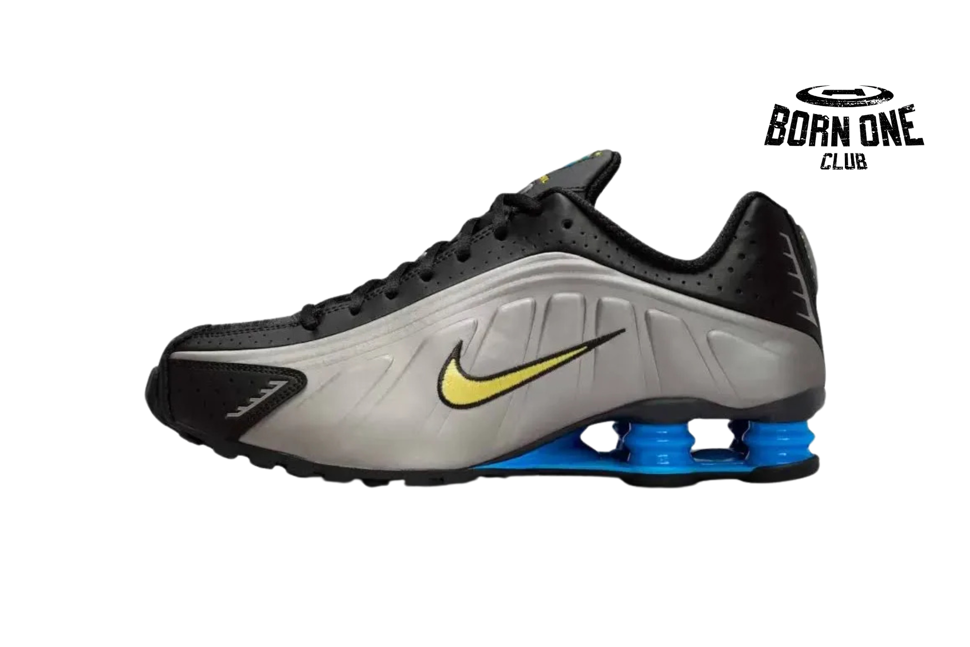 Nike Shox R4 “Brazil” Cinza/Preto/Azul
