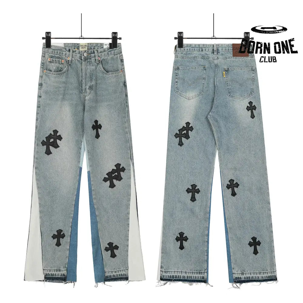 Calça Jeans Flare Chrome Hearts