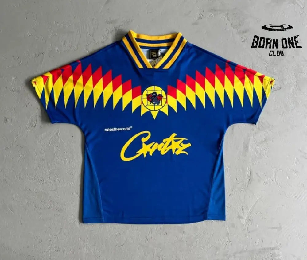 Camiseta Corteiz Futebol Azul