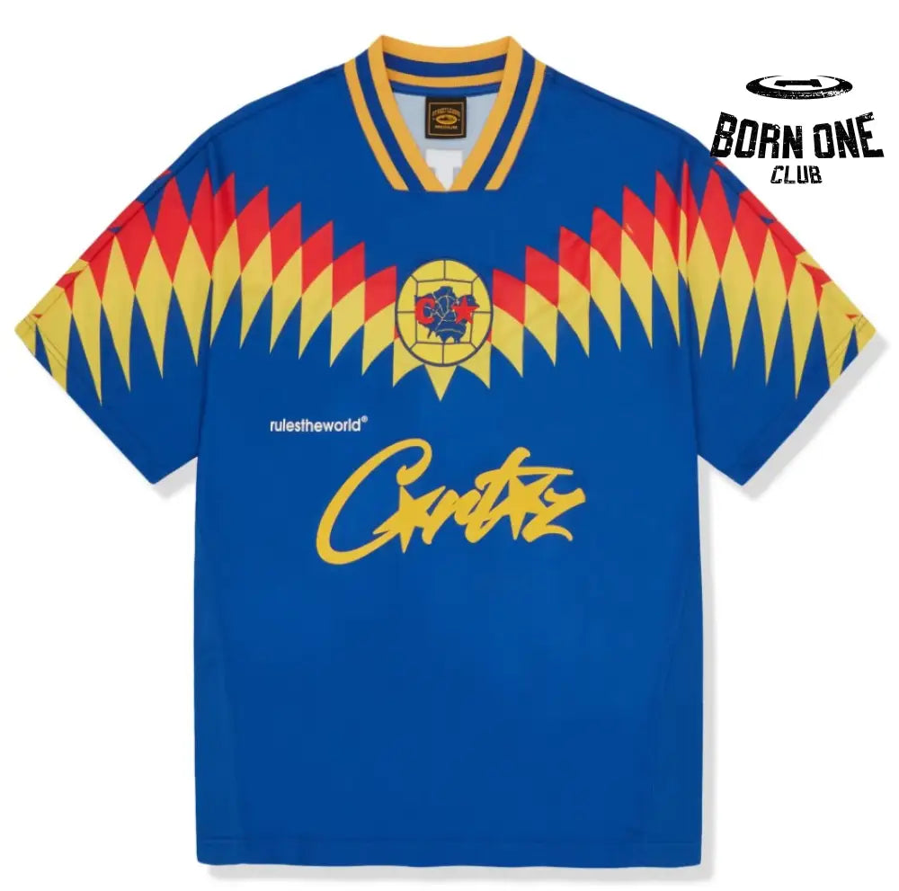 Camiseta Corteiz Futebol Azul