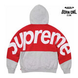 Moletom Supreme Big Logo Jacquard Red Grey