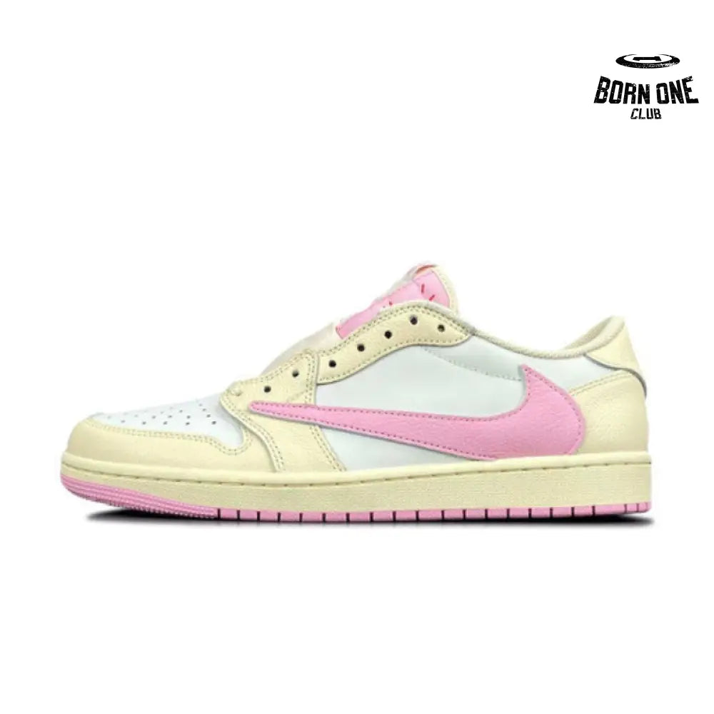 Travis Scott x Air Jordan 1 Low Sail Tropical Pink Shy Muslin