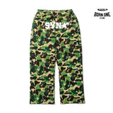 Calça BAPE x SYNA By Central Cee x Spotfy Camo Green