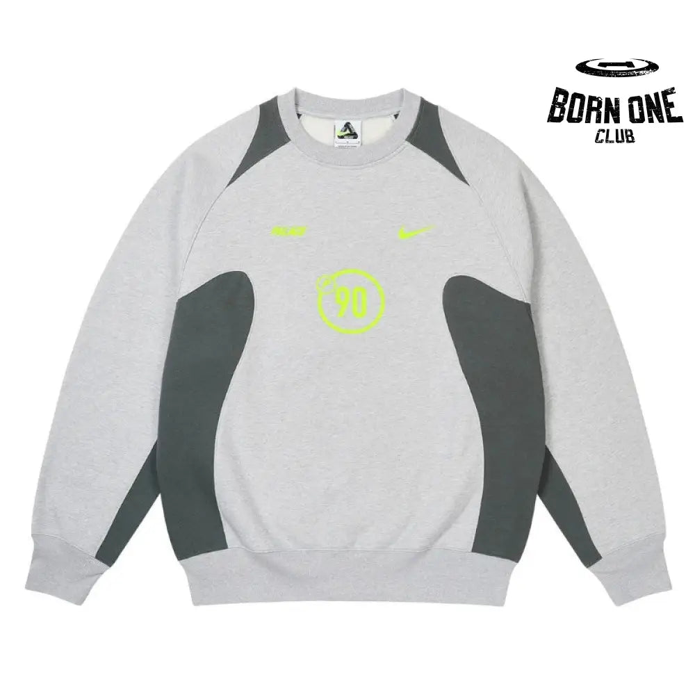 Moletom Palace x Nike Crewneck Total P90 Cinza