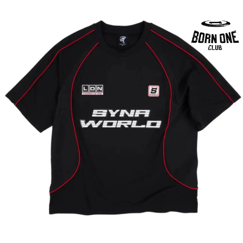 Camiseta Syna World Perforated Perfomance Black Red