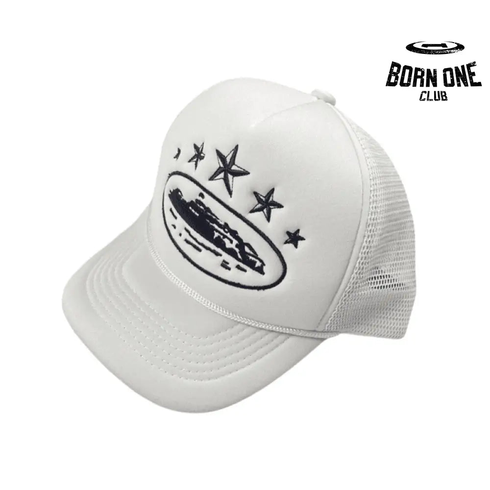 Boné Trucker Corteiz Branco