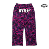 Calça BAPE x SYNA By Central Cee x Spotfy Camo Purple