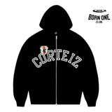Jaqueta Corteiz Arch Shield Zip Black