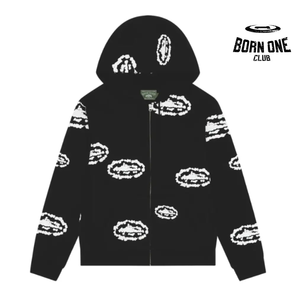 Moletom Denim Tears x Corteiz Zip Black