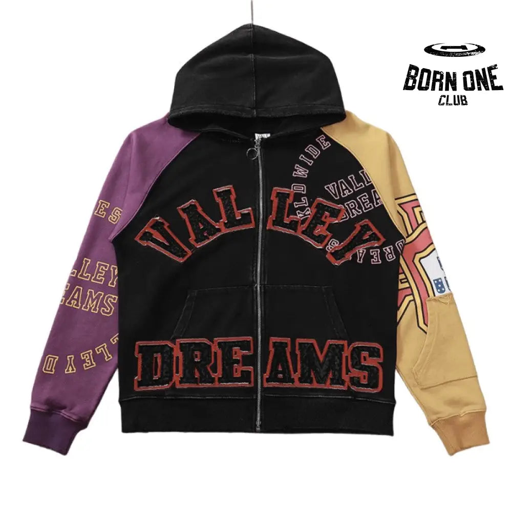 Moletom Vale Forever Crest Zíper Purple/Yellow