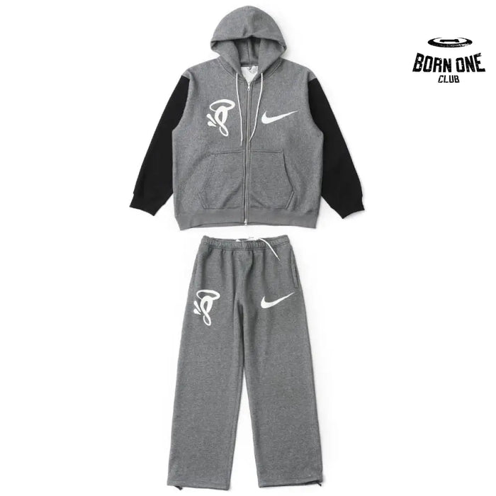 Conjunto Syna World x Nike Solo Swoosh Fleece Full-Zip Grey