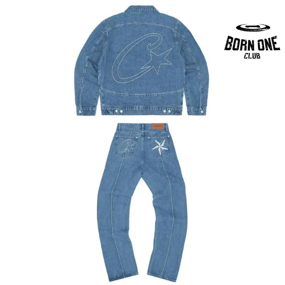 Conjunto Corteiz C-Star Denim Jeans