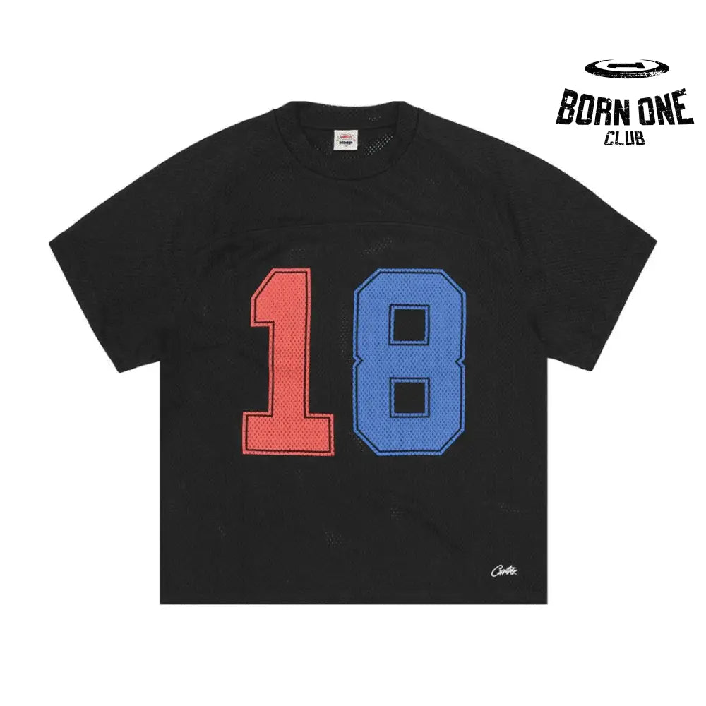 Camiseta Corteiz HMP Mesh Panel Jersey Black