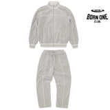 Conjunto Corteiz Veludo Cinza