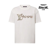Camiseta Louis Vuitton White Embroidered Lovers
