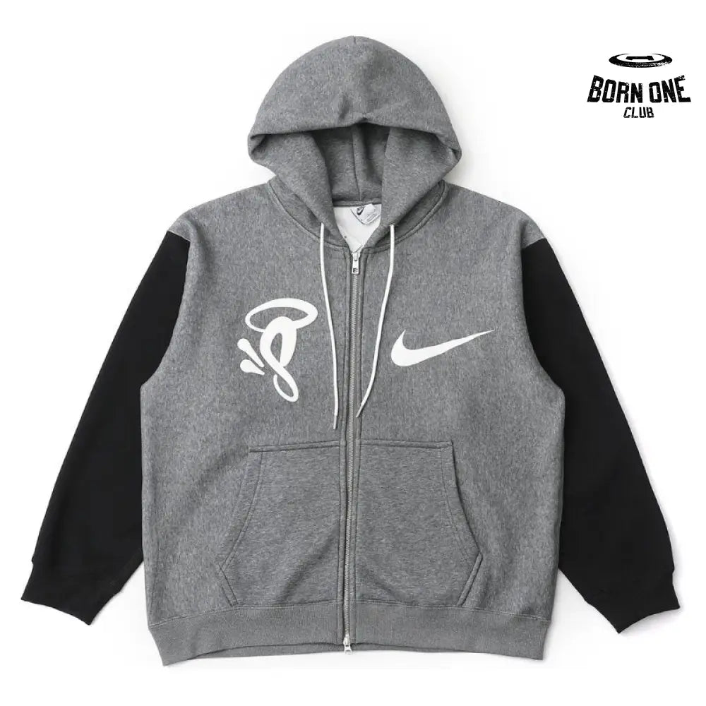 Jaqueta Syna World x Nike Solo Swoosh Fleece Full-Zip Grey