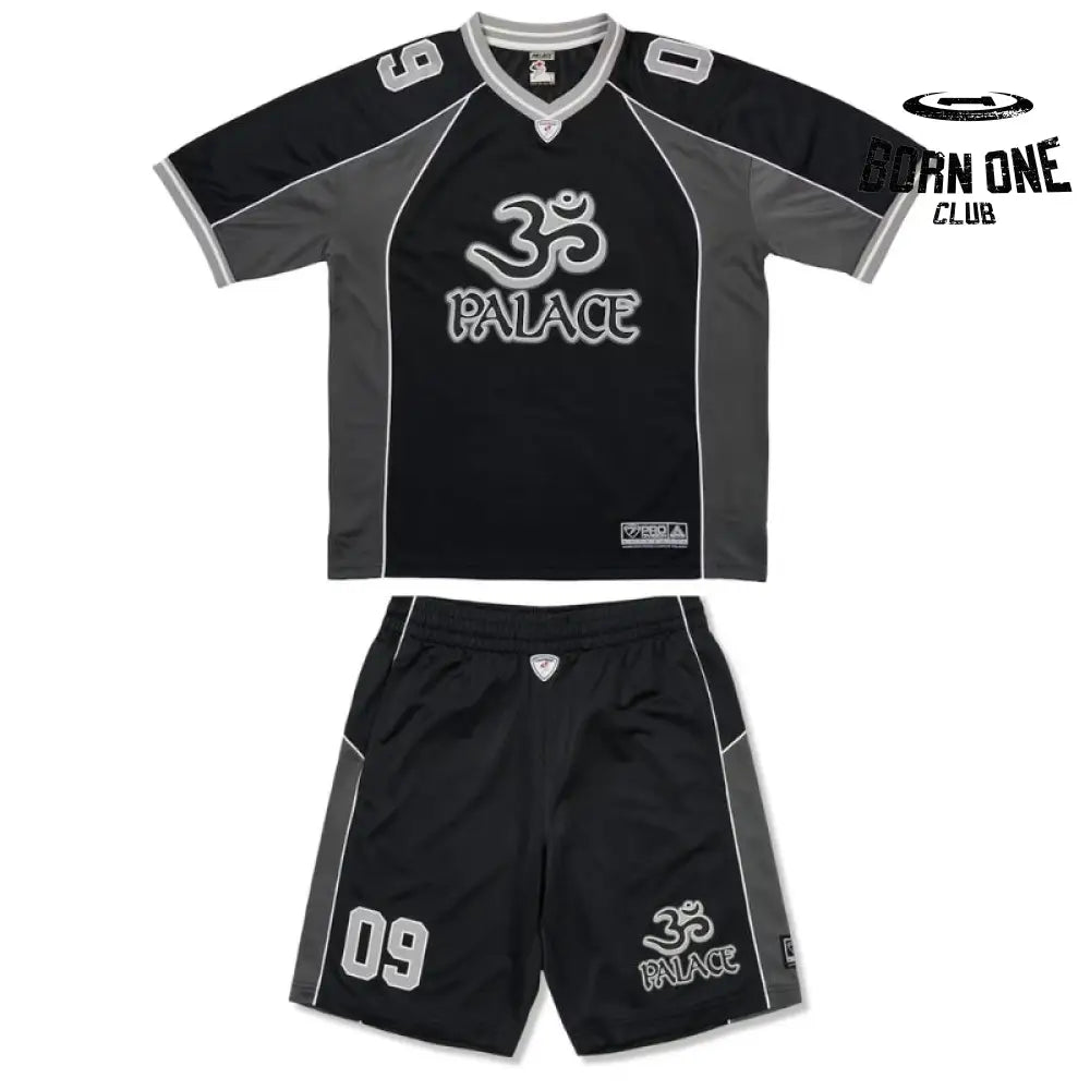 Conjunto Palace Om Mesh Jersey Black Grey
