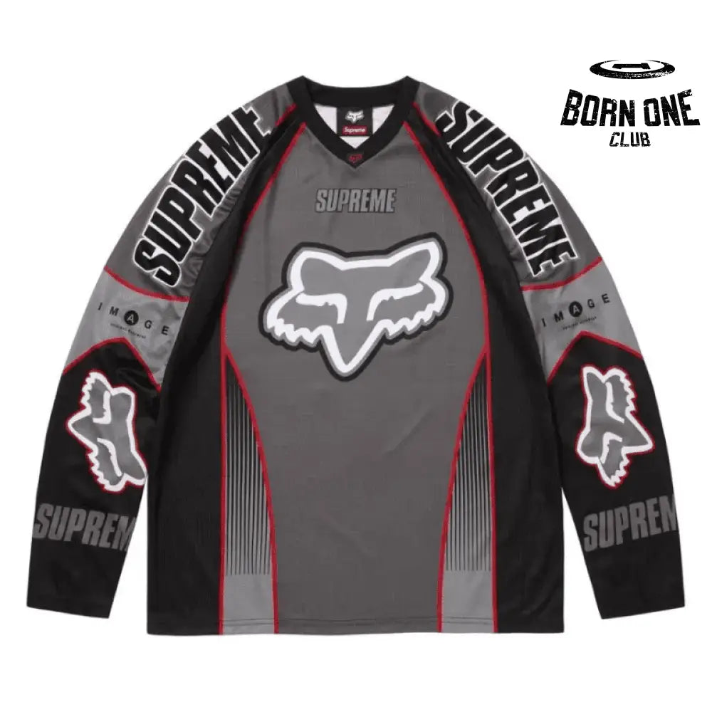 Camisa Fox Racing x Supreme DMX Snow Black