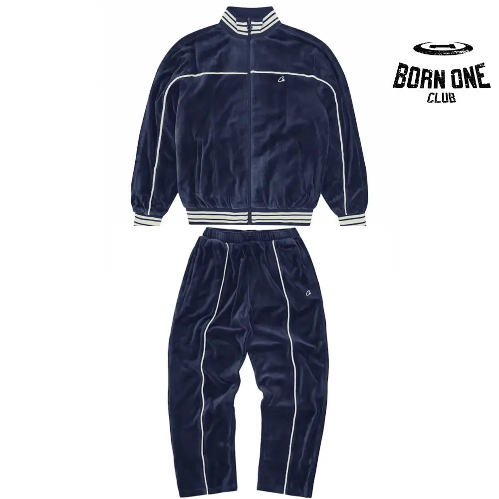 Conjunto Corteiz Veludo Azul