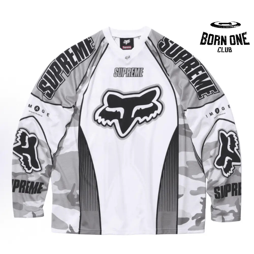 Camisa Fox Racing x Supreme DMX Snow Camo