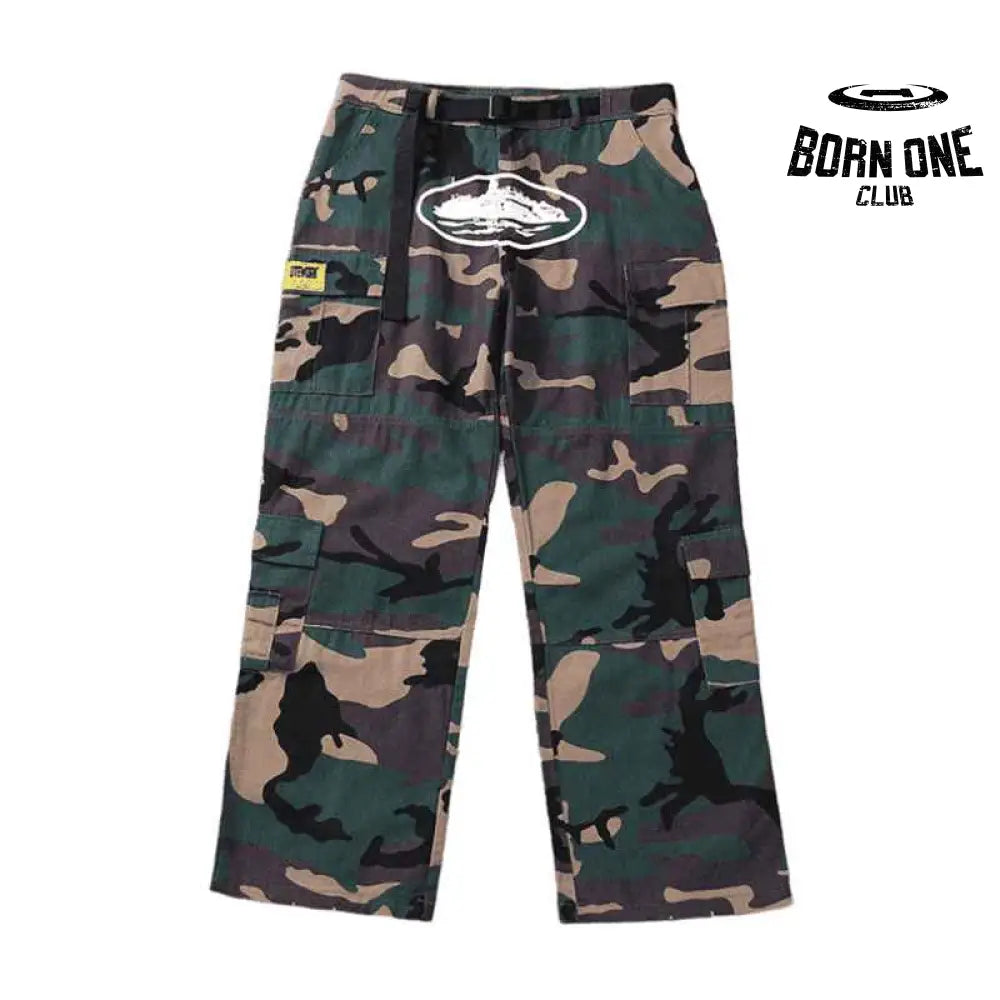 Calça Corteiz Cargo Camuflada