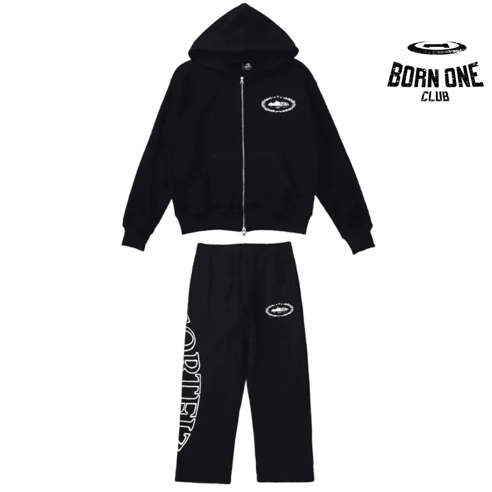 Conjunto Corteiz Superior Royale Preto/Branco