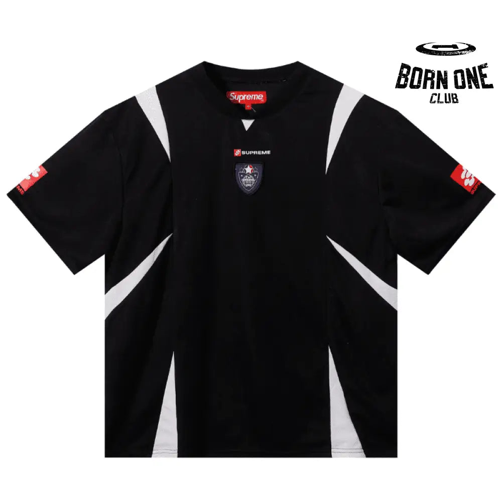 Camiseta Supreme Crest Soccer Jersey Black