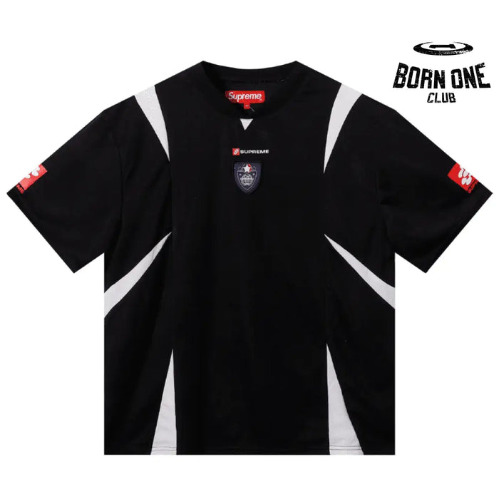 Camiseta Supreme Crest Soccer Jersey Black