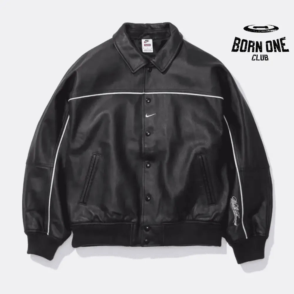 Jaqueta Supreme x Nike Varsity Preta
