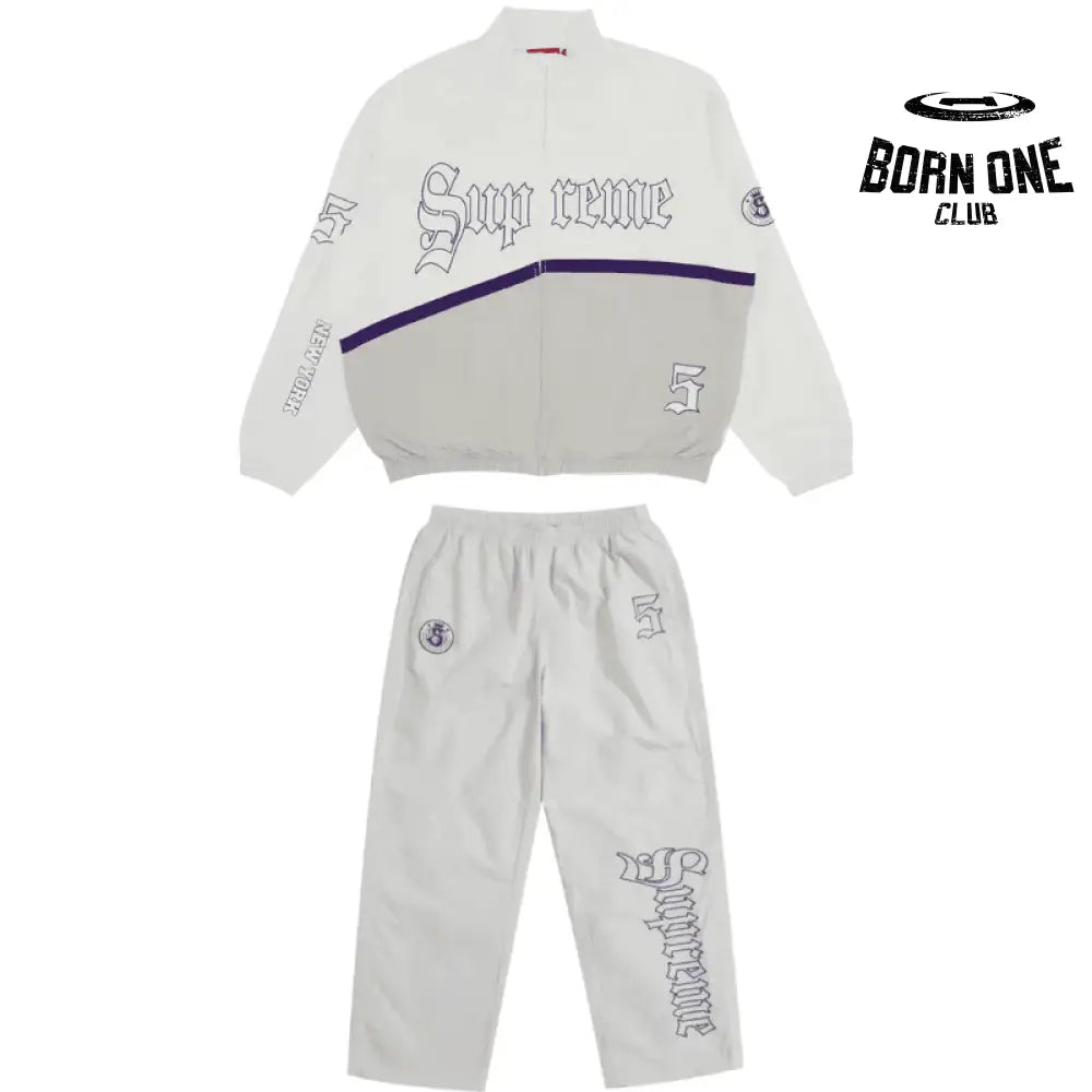 Conjunto Supreme OLD English Track White