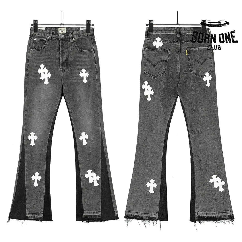 Calça Jeans Flare Chrome Hearts