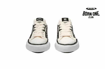 Maison Mihara Yasuhiro Alabaster x AMIRI MMY Bones Skel-Top Low Off White