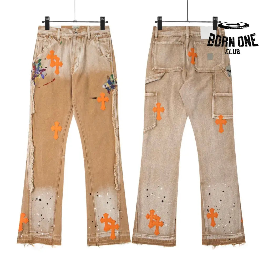 Calça Jeans Flare Chrome Hearts