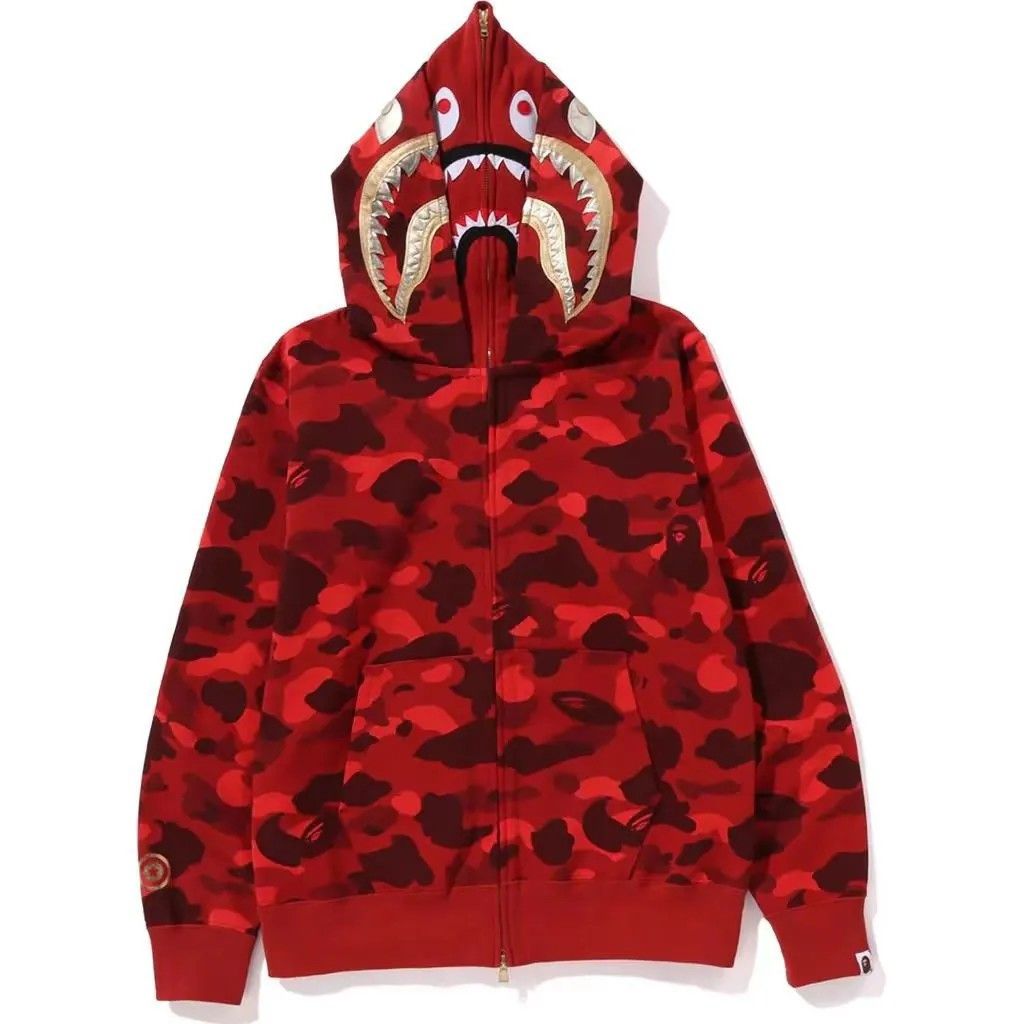 Bape Shark Moletom Zíper Gold Teeth