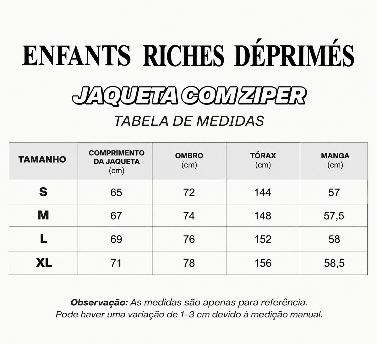 Enfants Riches Déprimés Moletom Zíper