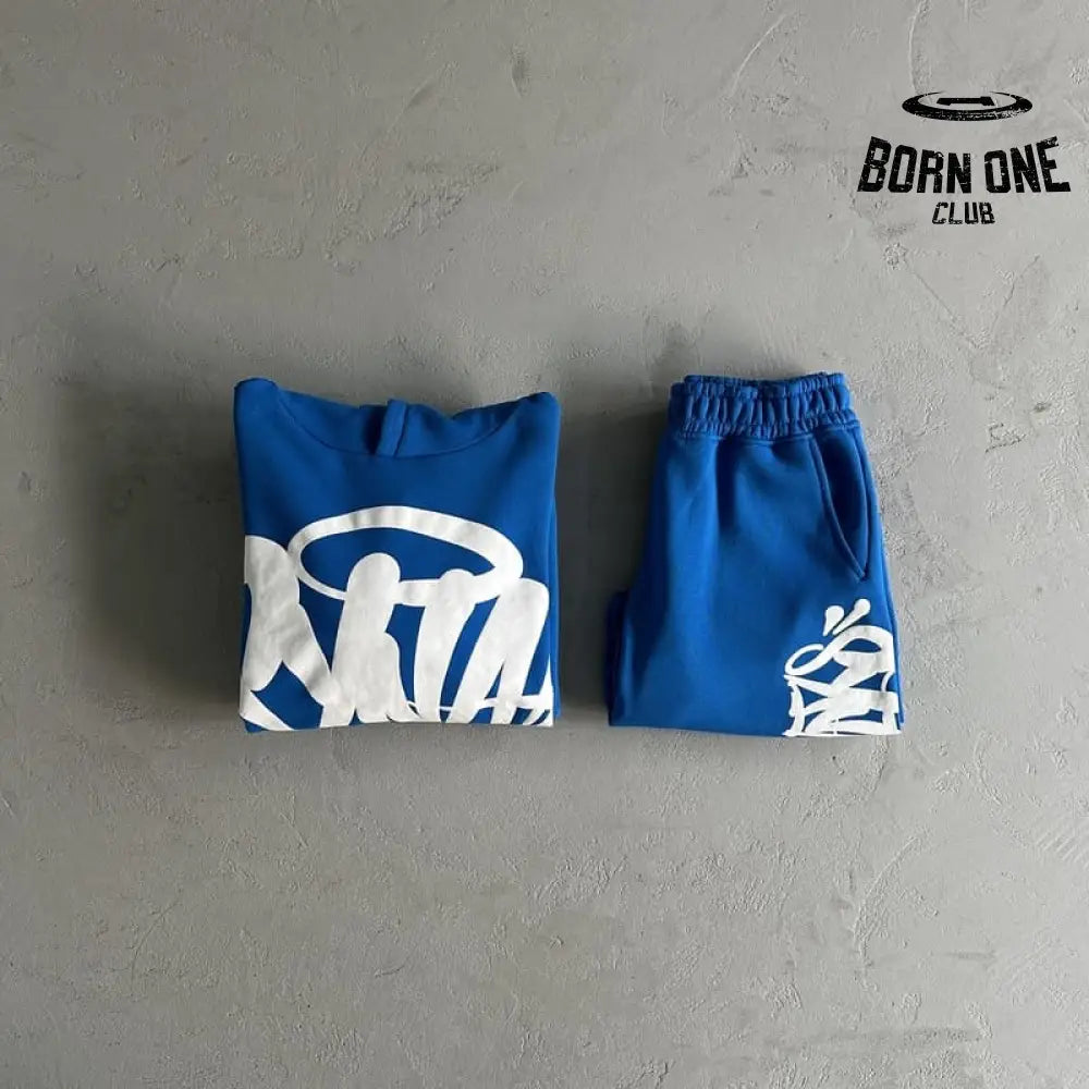 Conjunto Team Syna Hood Twinset Blue