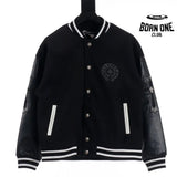 Chrome Hearts Horse Shoe Embroided Patch Varsity Jaqueta