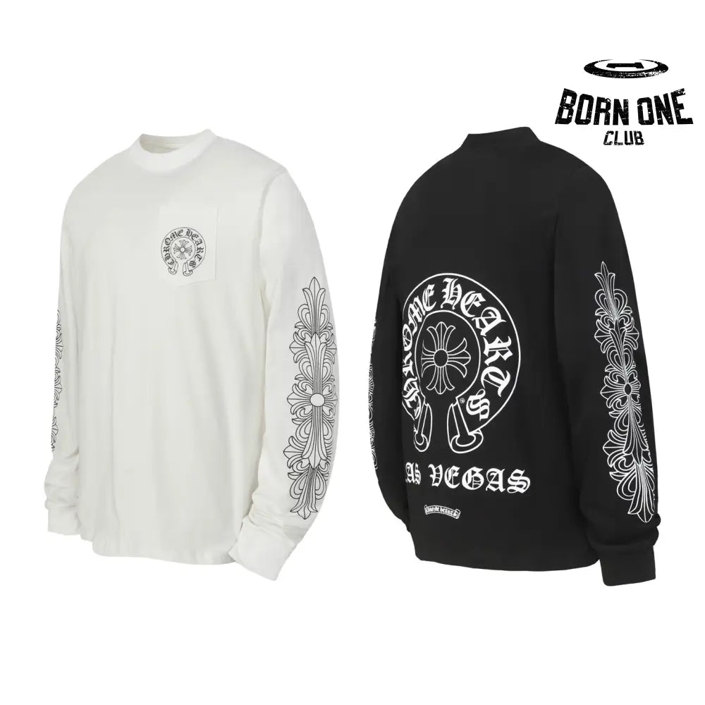 Camiseta Manga Longa Chrome Hearts American Flag