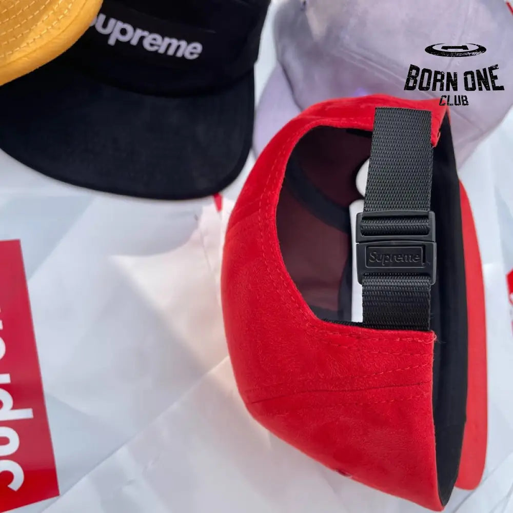 Boné Supreme Suede Camp Red