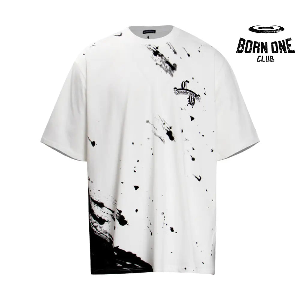 Camiseta Chrome Hearts Ink Splash Horseshoe